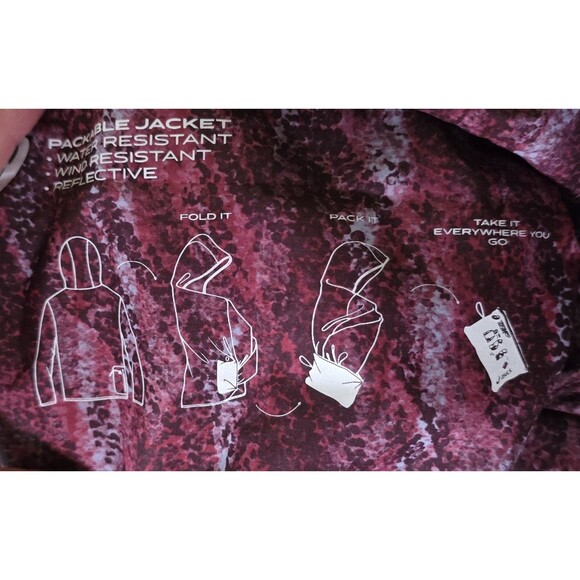 NEW Asics Packable Jacket Regular Fit Quick Dry Purple Pink Women’s Size Small - Picture 7 of 10
